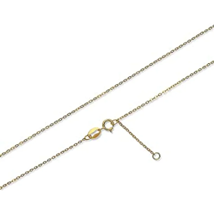 CHRIST Damen-Halskette Collier aus 375er Gelbgold, 45 cm mit 2 cm Verlängerung, elegant in Geschenkbox – Bild 3