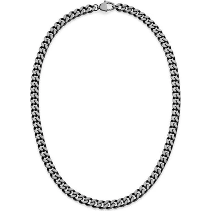 s.Oliver Bolde Halskette und Armband Set, Edelstahl in Silber/Gun, klassisch und maskulin, perfekte Geschenkidee – Bild 2