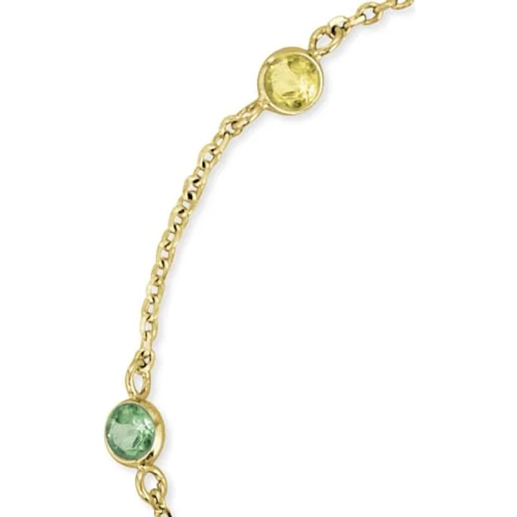 Engelsrufer Damen Armband, vergoldetes Sterling Silber mit Multicolor Zirkonia, verstellbar 17-19 cm, nickelfrei, Allergiker geeignet – Bild 2