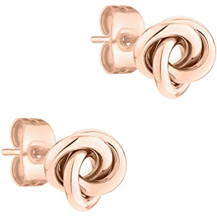Liebeskind Berlin Ohrstecker LJ-1047-E-75, Edelstahl in IP Roségold, 7,5 mm Länge, cooles und glamouröses Design – Bild 1