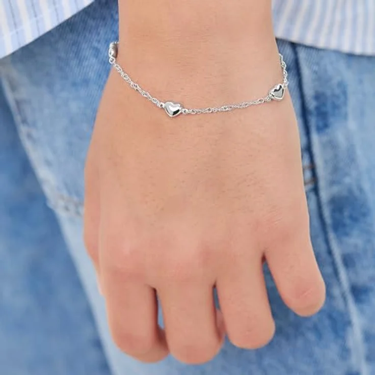 Amor Amor Armband Herz, filigranes Armschmuck für Kinder, zeitloses Design mit Herzmotiven – Bild 3