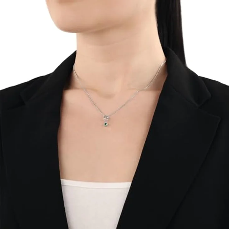Amor Charm "Januar" 925 Sterling Silber Damen Charm mit Zirkonia, 1,5 cm, in Geschenk Box – Bild 5