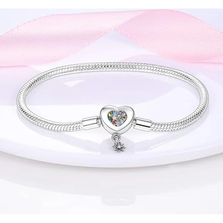 Pandach Damen Armband 925 Sterling Silber, Schlangen-Gliederarmband für empfindliche Haut, vielseitig tragbar, Geschenkidee für Valentinstag und Geburtstage – Bild 3