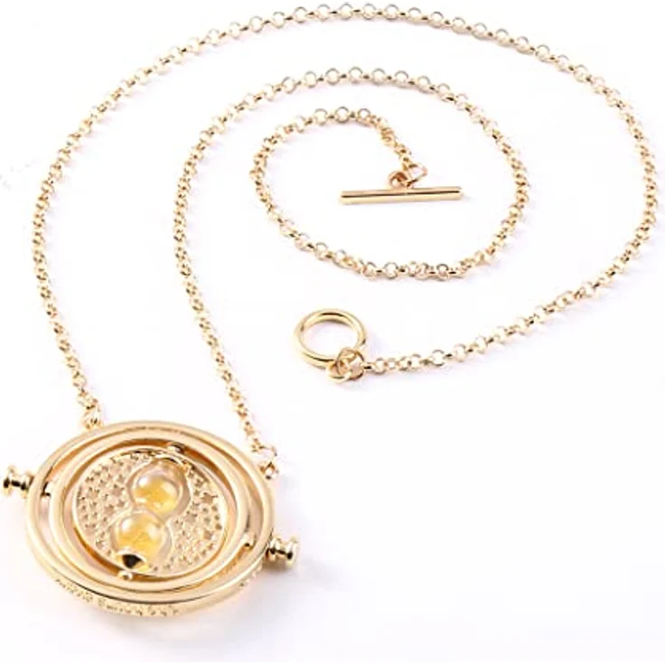 UTTER Wizard Halskette, Zeitumkehrer Hermine Granger mit drehbarer Sanduhr, 100% nickel- und bleifrei – Bild 2