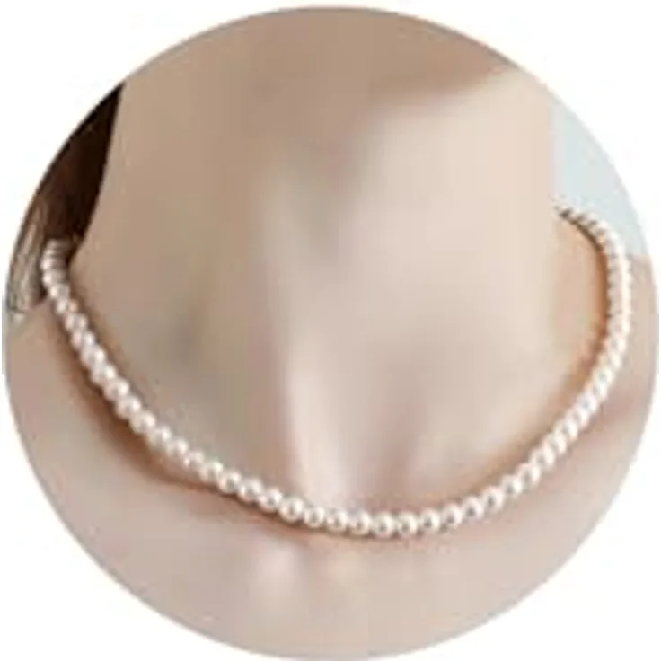 Berry Only Perlenkette Damen, Choker mit 43 cm Länge und 5 cm Verlängerung, hochglanzpoliert, Geschenkbox inklusive