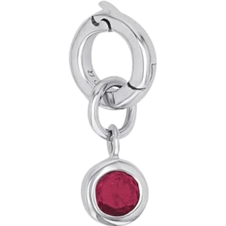 Amor Charm "Januar", 925 Sterling Silber Damen Charms mit Zirkonia, 1,5 cm, in Geschenkbox – Bild 2