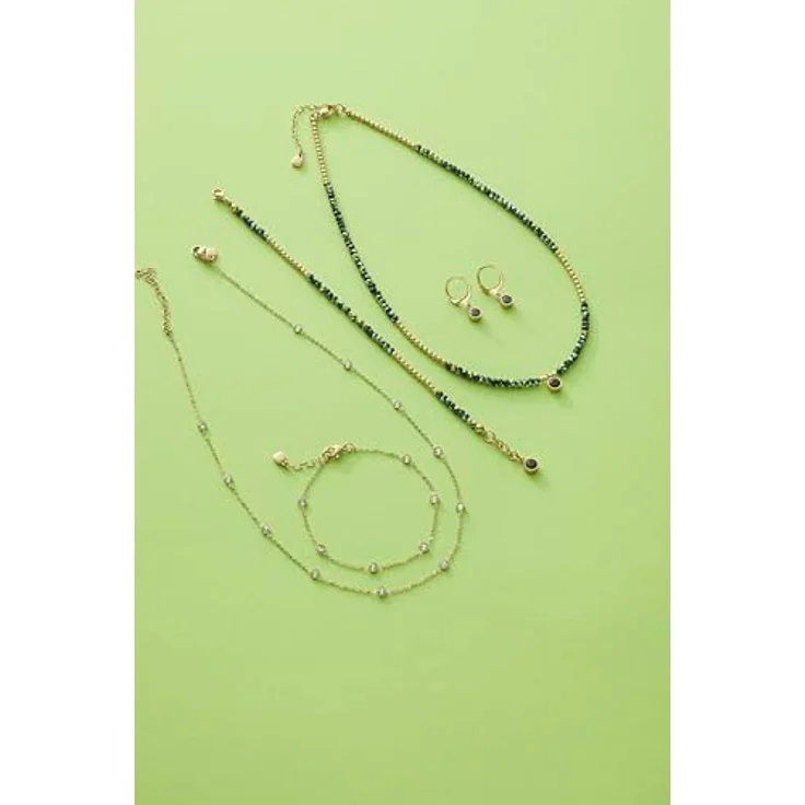 JEWELS BY LEONARDO Ciao Lola Ohrhänger, goldfarbener Edelstahl mit beweglichem schwarzem Glaskristall, 1 Paar, Schmuck Geschenk für Frauen, 018783 – Bild 5