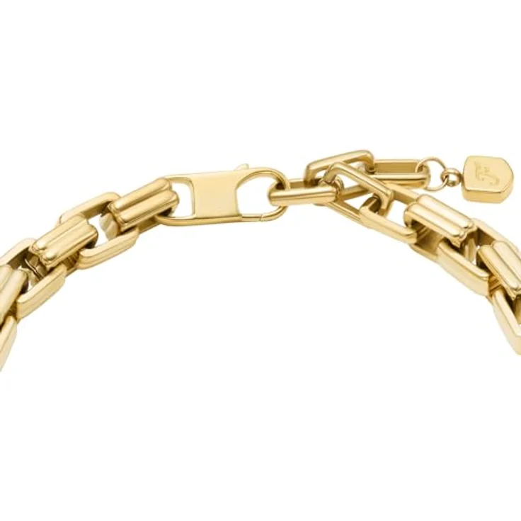 Fossil Raquel Damen Edelstahl Armband, goldfarbig, 190 mm, Karabinerverschluss – Bild 3