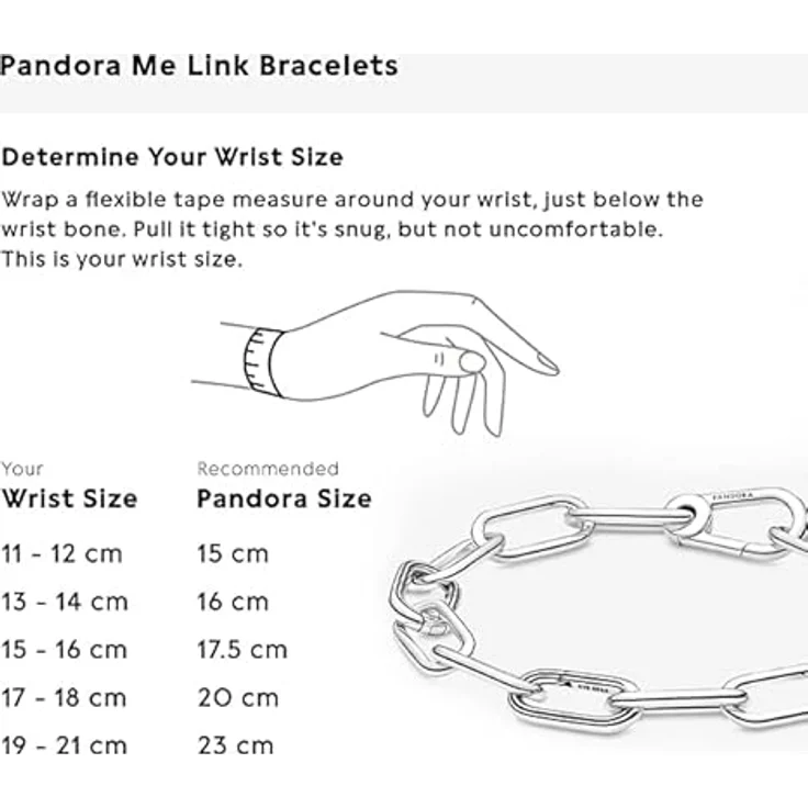 PANDORA ME Link Chain Armband 17,5cm aus Sterling-Silber, mit 3 Connectors und Karabinerverschluss, kompatibel mit PANDORA ME Armbändern, 599588C00-3 – Bild 4