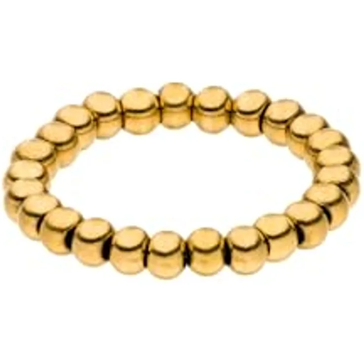 Purelei® Bright Ring, Wasserfester Damenring aus langlebigem Edelstahl, verstellbar von Größe 56-60, in Gold für individuelles Ring-Stacking