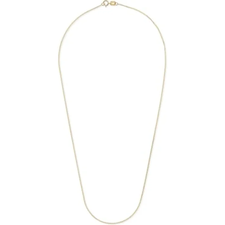 FAVS Damen-Halskette 375er Gelbgold und Weißgold, 40 cm, eleganter Schmuck – Bild 3