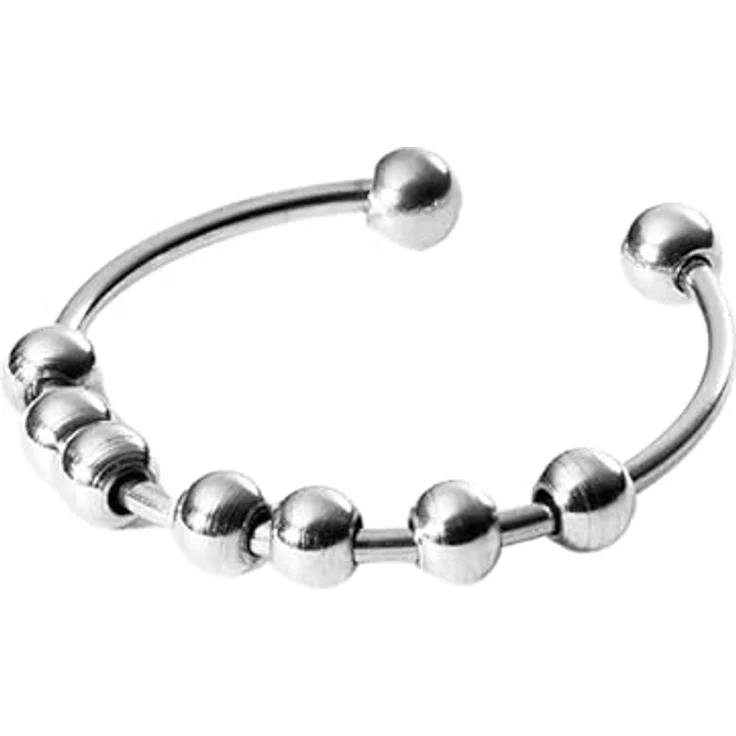 Purelei Fingerring Shade Anxiety, individueller Anti-Stress-Ring mit 7 beweglichen Kugeln, Gold 14K vergoldet – Bild 1