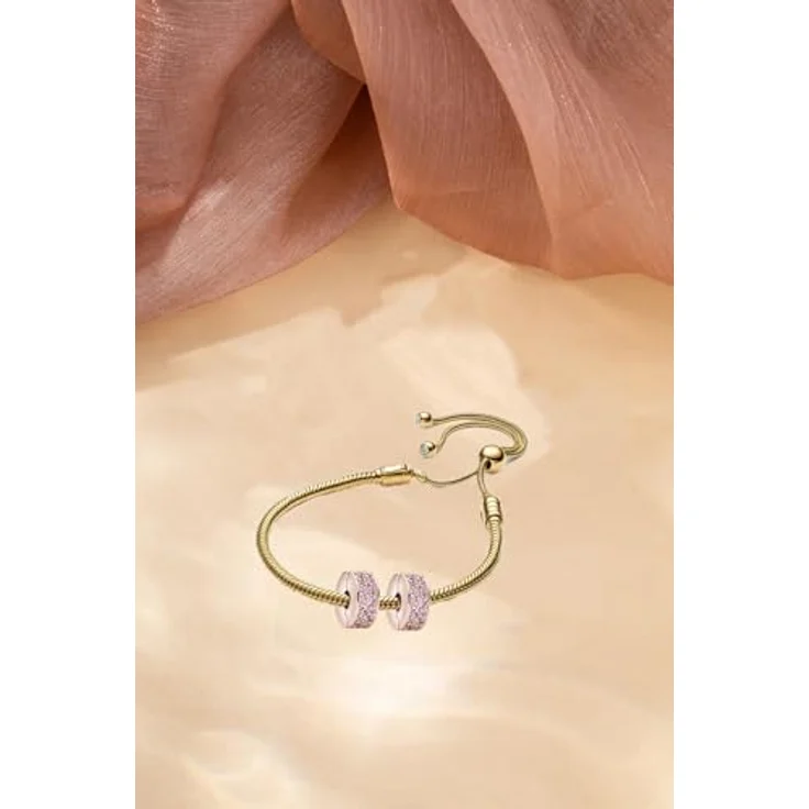 WEIMU Charms Stopper 925 Sterling Silber, Armband Stopper Charms für Bead Charm Armband Anhänger Spacer, Rosegold, hypoallergen und nickel- und bleifrei – Bild 2