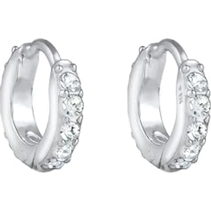 Elli Ohrringe Damen Creolen Mini Funkelnd mit Swarovski Kristallen in 925 Sterling Silber – Bild 4