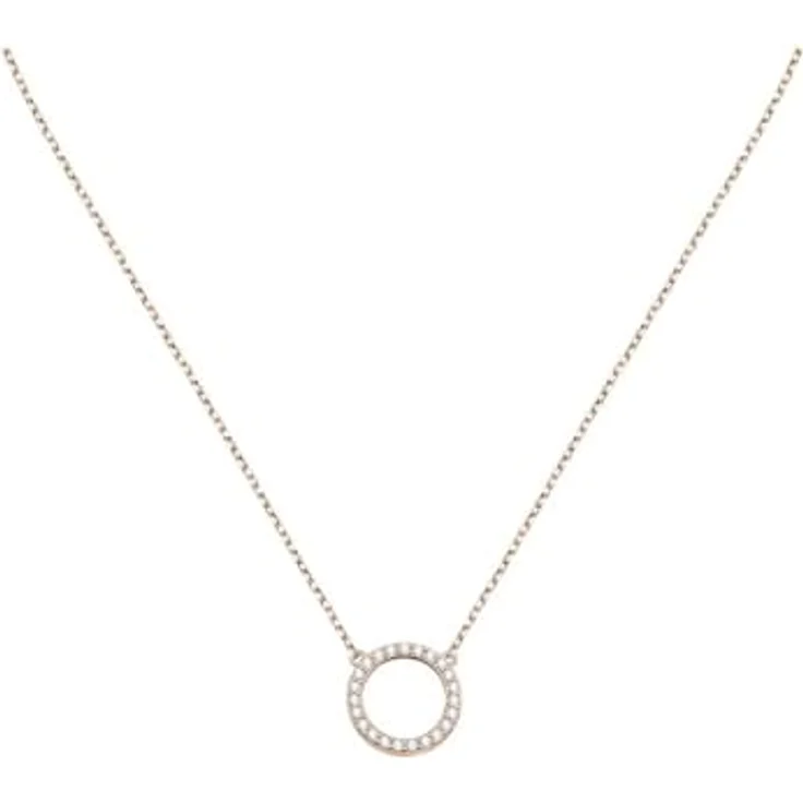 CHRIST Damen-Kette 925er Silber, recycelter Zirkonia, One Size – Bild 1