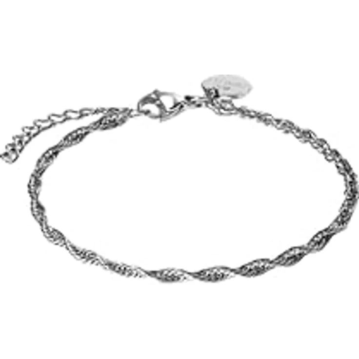 Purelei® Vintage Armband Edelstahl – Wasserfestes, 14K/18K vergoldetes Damenarmband mit gedrehter Struktur, verstellbar 16-19 cm, filigran und zeitlos
