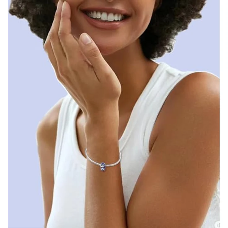 LNQOBU Silber 925 Charms Anhänger für Armbänder, kompatibel mit Pandora, inklusive bunte Spacer Beads, Geschenkverpackung – Bild 5