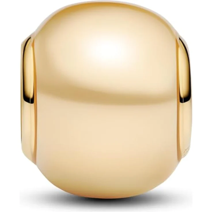 PANDORA Moments Gold-Charms, 14K vergoldetes Sterling Silber mit Kunstperle, kompatibel mit Moments Armbändern, 763781C01 – Bild 1
