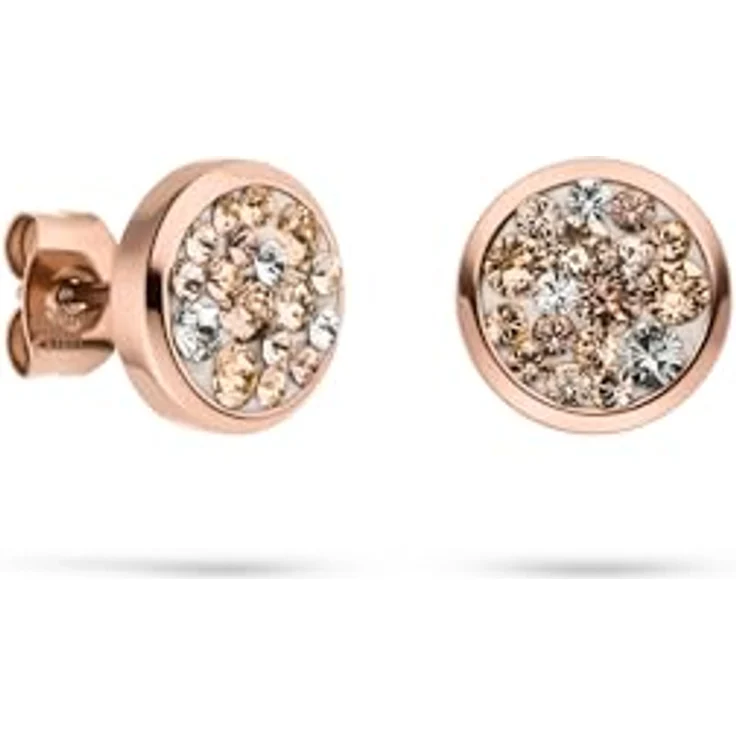 s.Oliver Ohrring - Elegante Ohrstecker aus poliertem Edelstahl, silber - wasserfest & hautfreundlich, 10,4 mm mit Steckverschluss – Bild 3
