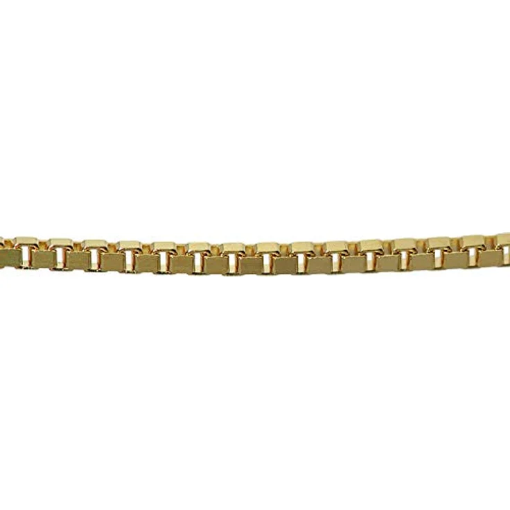 trendor Kreuz 21 mm Gold 585, goldplattierte Silberkette, 40 cm, elegantes Damen-Halskettenset mit Geschenkbox – Bild 4