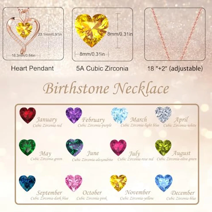 LAVUMO Herzkette 925er Sterlingsilber mit Zirkonia, Rosegold Halskette für Damen, eleganter Herzanhänger, hypoallergen, Geschenk für Frauen – Bild 5