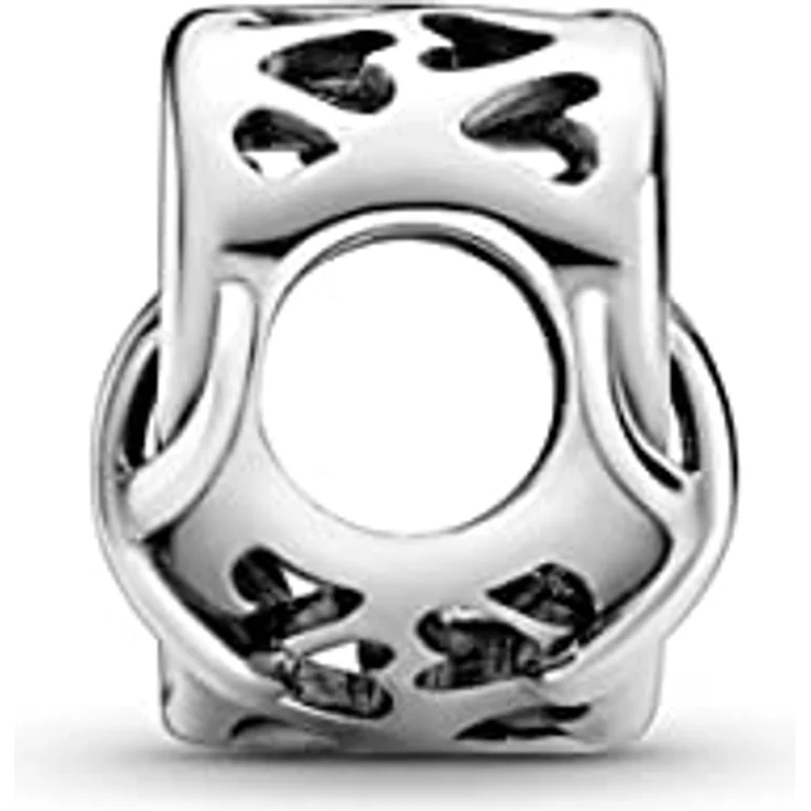 Pandora 798825C00 Silber Bead-Charm Love You Mum, Unendlichkeits-Herz aus 925 Sterlingsilber, geschwärzt, 11 x 11,5 mm – Bild 3