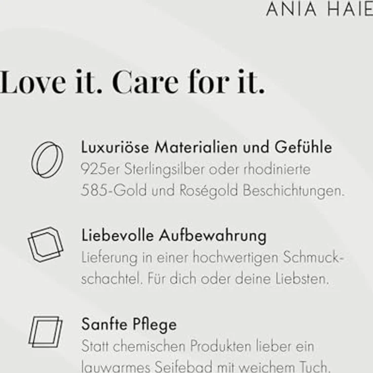 ANIA HAIE TIDE ECHO Damen Halskette, 925 Sterling Silber mit Halbmond-Anhänger und 66 Zirkonia, Länge: 66 cm, inkl. Geschenkverpackung – Bild 4