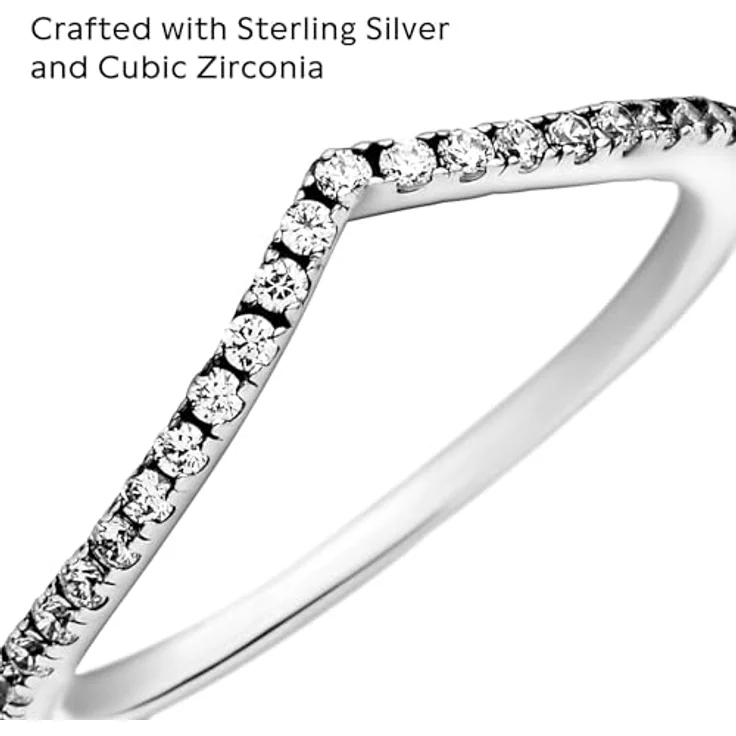 PANDORA Ring Funkelnder Wunsch, 925er Silber mit Zirkonia, Größe 48 – Bild 5