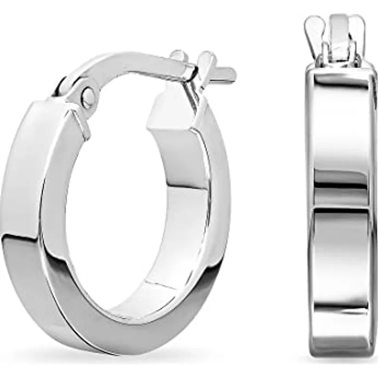 FAVS Creolen 88433131, elegante Mini-Creolen aus 925 Silber mit Rhodinierung, 10 mm Durchmesser – Bild 3