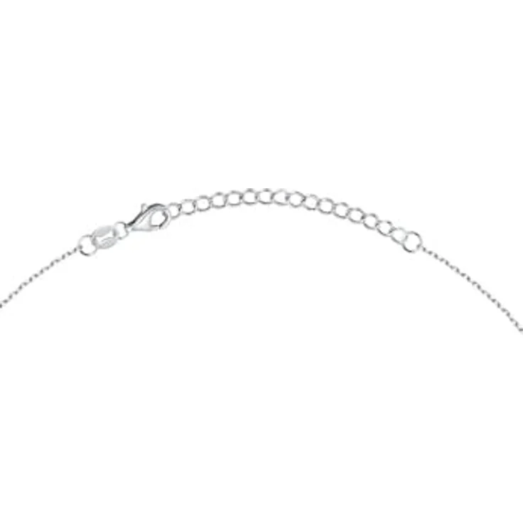 FAVS Damen-Kette 925er Silber mit 15 Zirkonia, Elegantes Design, One Size – Bild 4