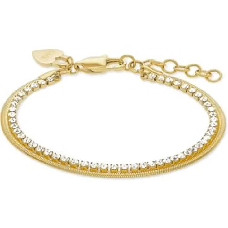 Guido Maria Kretschmer Damen-Armband Edelstahl mit Zirkon, One Size, zeitloses Design