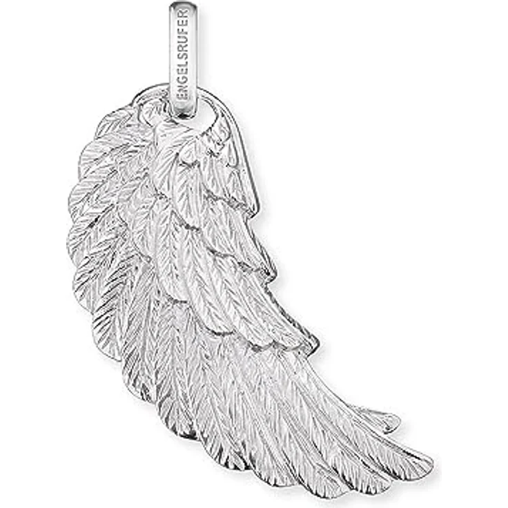 Engelsrufer Damen Anhänger 925 Sterling Silber rhodiniert, filigraner Engelsflügel, nickelfrei, ideal für Kette, mit Geschenkverpackung – Bild 1
