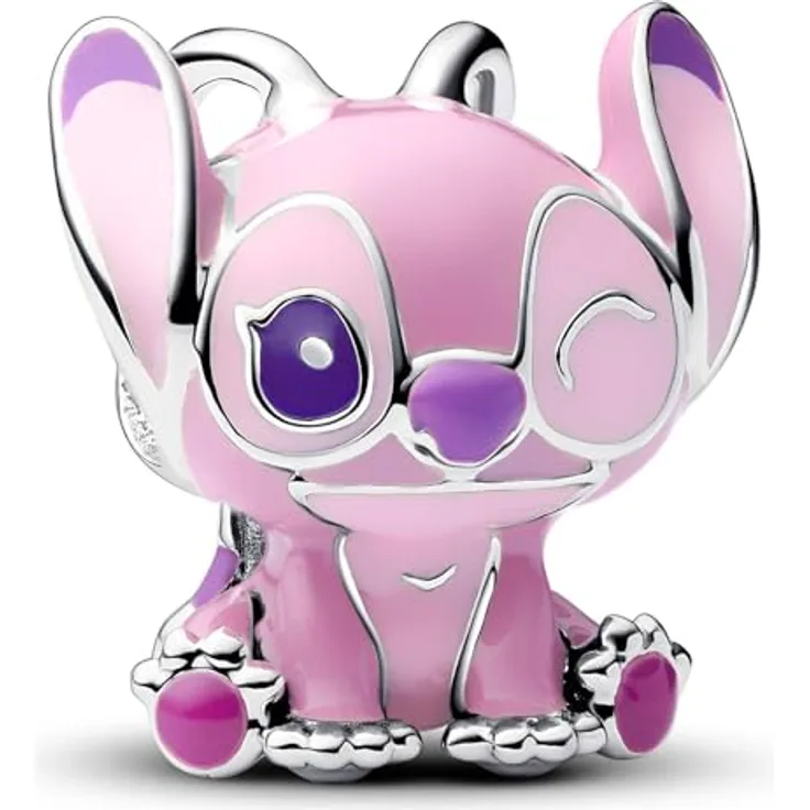 Pandora Moments Disney Lilo und Stitch Angel Charm, Sterling Silber, kompatibel mit Moments Anhängern, 793739C01
