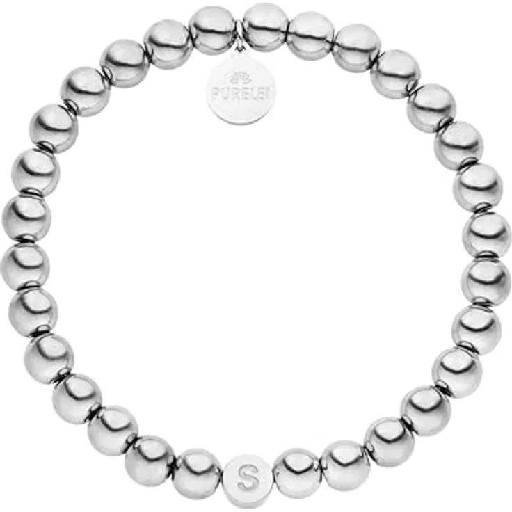 Purelei Buchstaben Armband Anxiety, wasserfester, verstellbarer Edelstahl Schmuck für Achtsamkeit und innere Stärke, Geschenkidee für Frauen