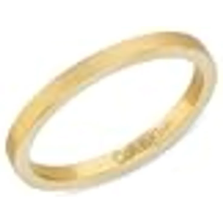 Calvin Klein CK TRIO Set aus 3 Damenringen in Gelbgold mit Kristallen, Größe 58 - 35000795E – Bild 5