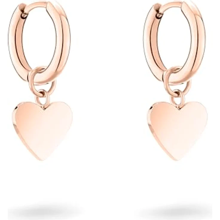 Liebeskind Berlin Ohrringe LJ-1596-E-21, Edelstahl IP Roségold, 1,8 cm mit Schanierverschluss – Bild 3