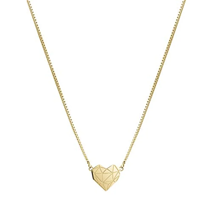 LIEBESKIND BERLIN Damen-Collier aus goldplattiertem Edelstahl, 40 cm Venezianerkette mit Karabinerverschluss – Bild 1