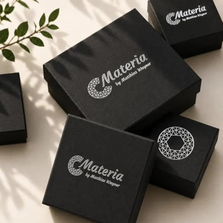 MATERIA Herren Ohrstecker SO-438, 925 Sterling Silber, runde flache Plättchen, 5mm, mit Anlaufschutz – Bild 5