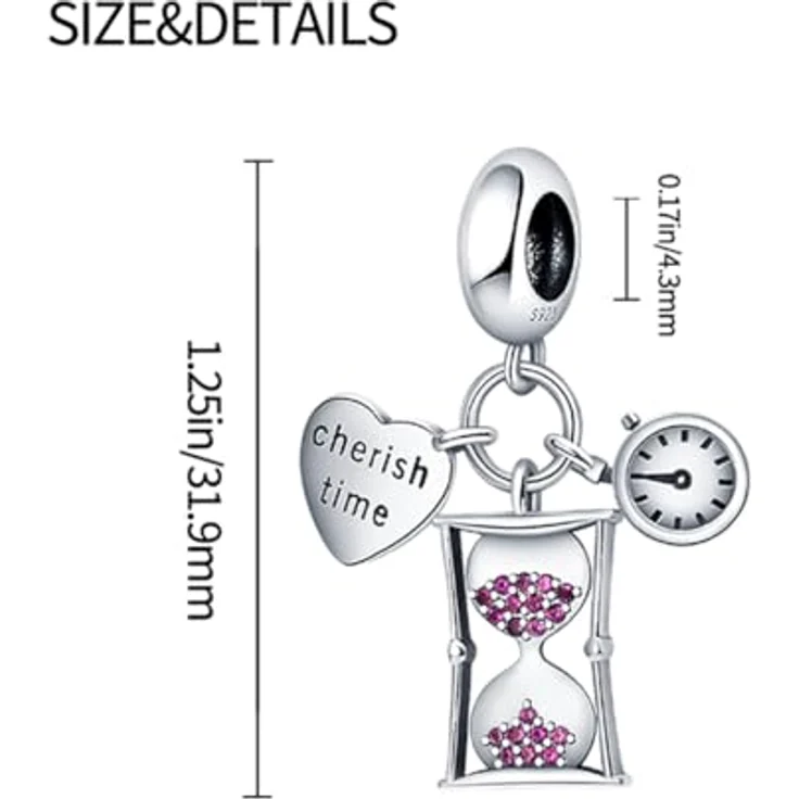 HappyStar 925 Sterling Silber Star Wars Harry Charm, Beads für Pandora Armbänder, Dangle Anhänger mit 5A Zirkonia, Geschenkset mit Isolationsperle und Silber-Poliertuch – Bild 4
