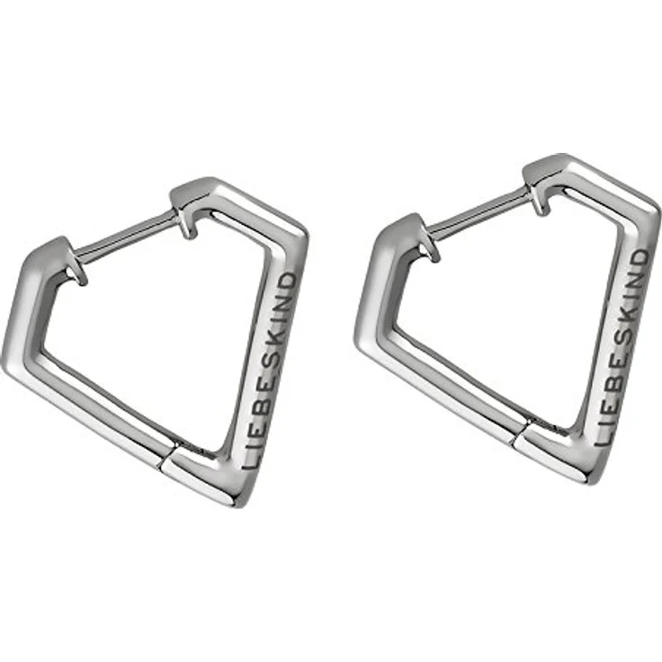 Liebeskind Ohrstecker LJ-0046-E-22, Edelstahl in Silber, 2,2 cm lang, 2 cm breit – Bild 2