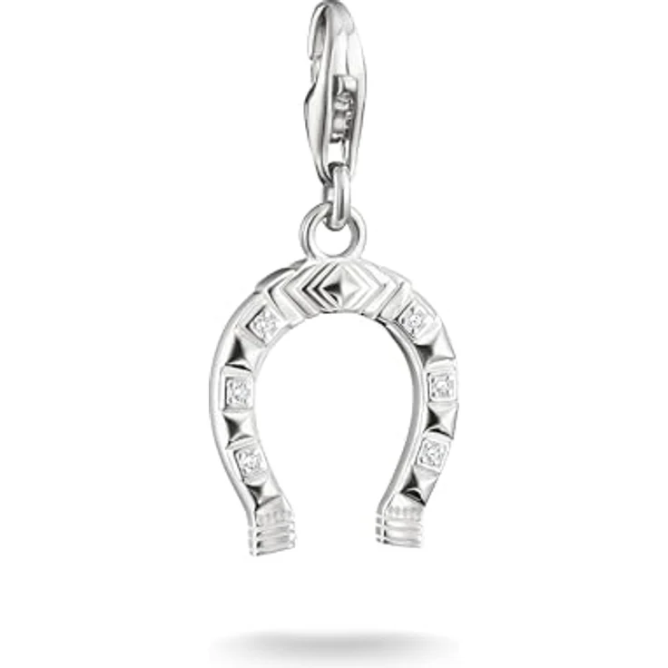 THOMAS SABO Charm-Anhänger Sterling Silber, 925er Sterlingsilber mit Karabinerhaken, passend für Charm Armbänder und Ketten – Bild 1
