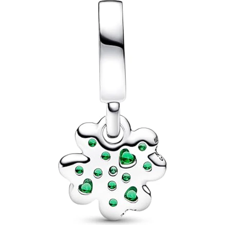 PANDORA Damenarmband Silber Starter-Set mit 2 Charms, vierblättriges Kleeblatt und Gänseblümchen, 20 cm, 925 Sterlingsilber – Bild 4