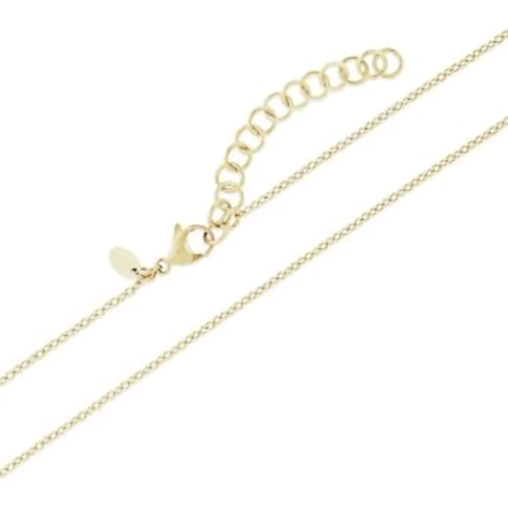 FAVS Damen-Kette Edelstahl mit Zirkonia, One Size, zeitloser Schmuck – Bild 3