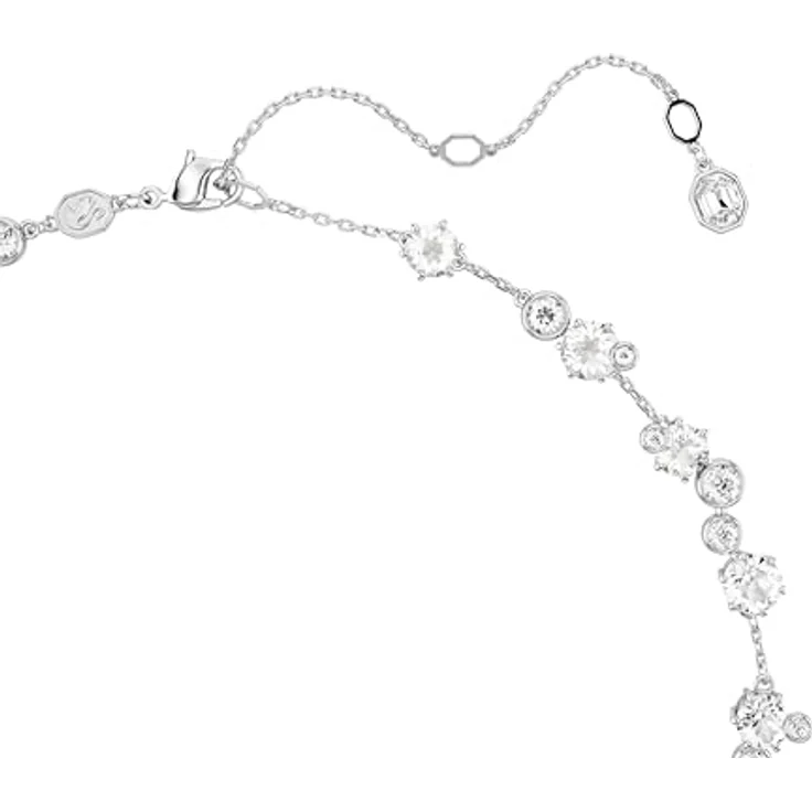 Swarovski Constella: All ard Round CRY/RHS 32, Damen-Halskette aus Silber, Einheitsgröße – Bild 3