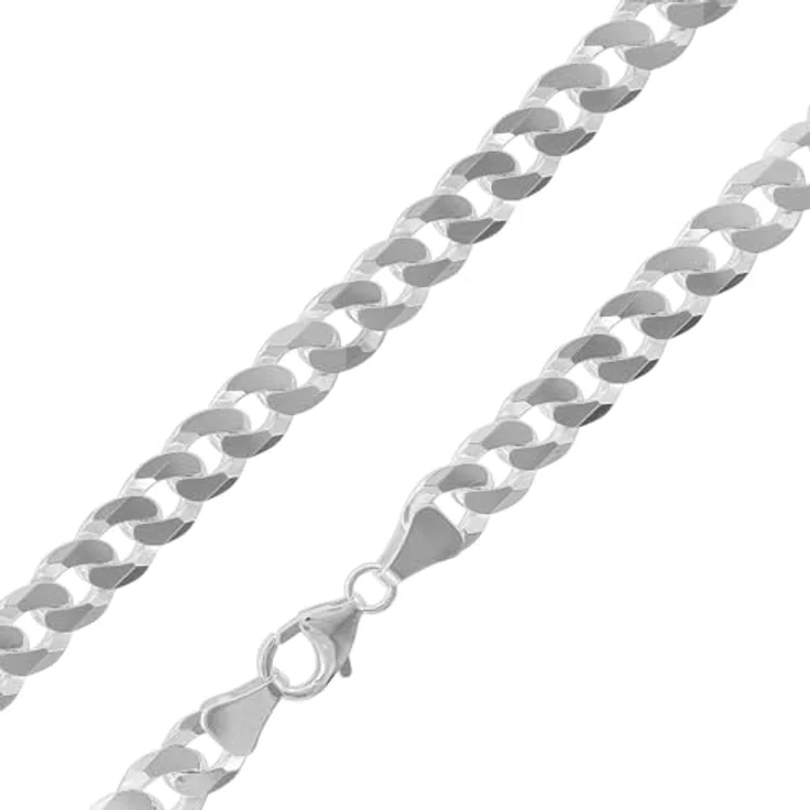 trendor Herren-Armband Silber 925 Panzerkette 21 cm, Breite 7,8 mm, modischer Silberschmuck für Männer, Geschenkidee in Geschenk-Box – Bild 3