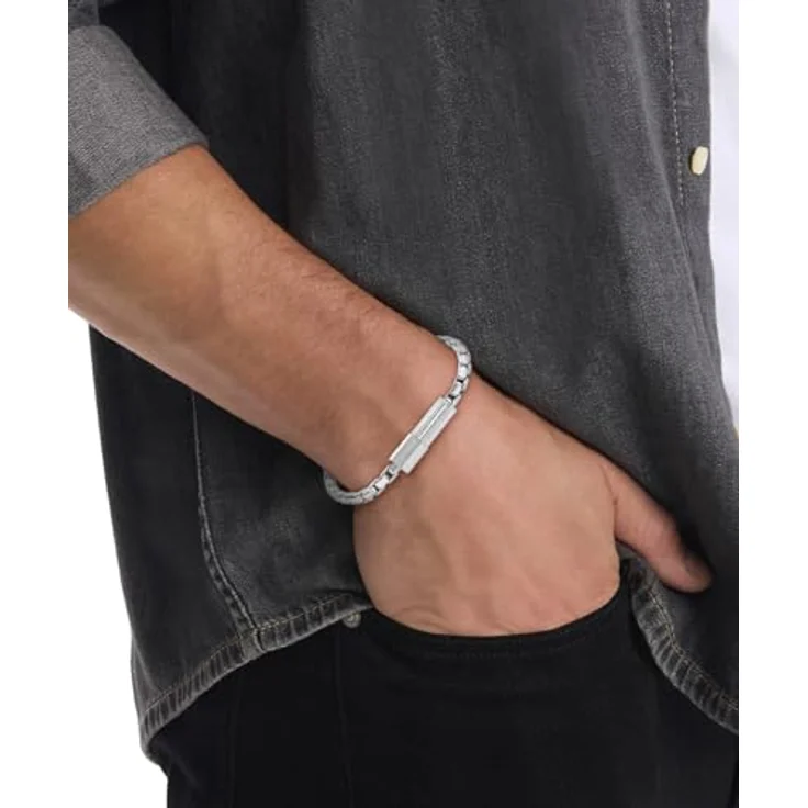 Calvin Klein Fass-Kollektion, Herren-Armband aus Edelstahl mit verstellbarem Magnetverschluss, 185-195 mm – Bild 3