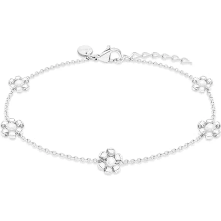 s.Oliver Bracelet - Elegantes Armband aus poliertem Edelstahl, silber, Rolokette verstellbar bis 21 cm, wasserfest & hautfreundlich – Bild 1