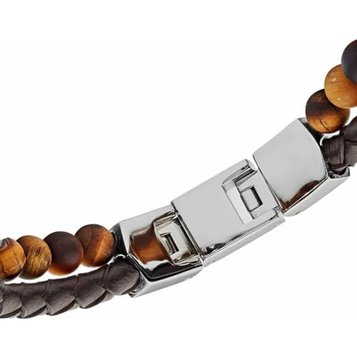 Fossil JF03118040, Herrenarmband aus Stein mit Steckverschluss – Bild 5