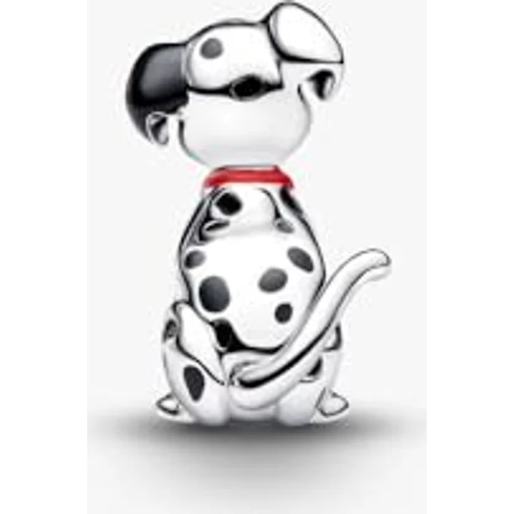 PANDORA Charm Disney 101 Dalmatiner Patch Anhänger, 925 Sterling Silber mit Emaille und Cubic Zirkonia, Hunde Charm kompatibel mit Moments, 794469C01 – Bild 2
