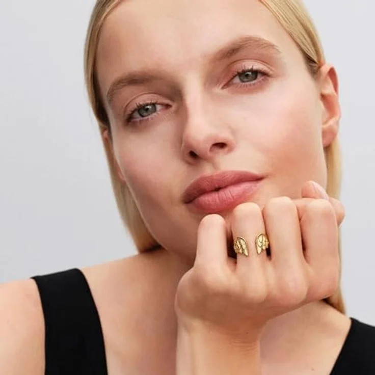 PANDORA Marvel Thor Flügel Ring für Damen, goldfarben, Ringgröße 50/15,9 – Bild 4